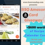 Recipe Calendar giveaway