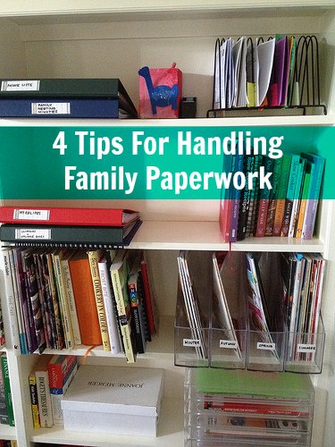 Home Organisation – 4 Tips For Handling Family Paperwork