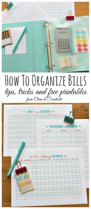How to Organize Bills