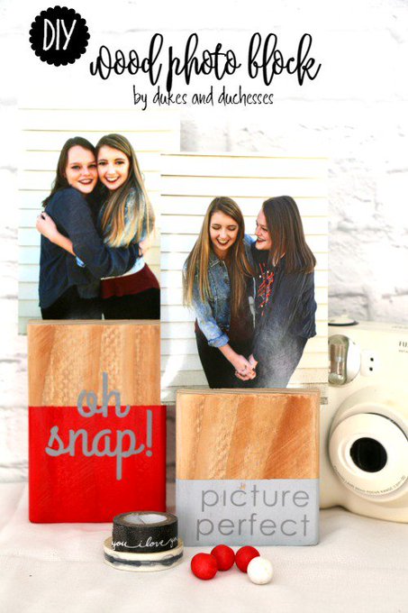 DIY Wood Photo Block