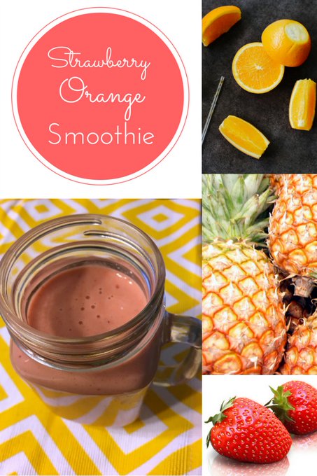 Yummy Strawberry Orange Smoothie: