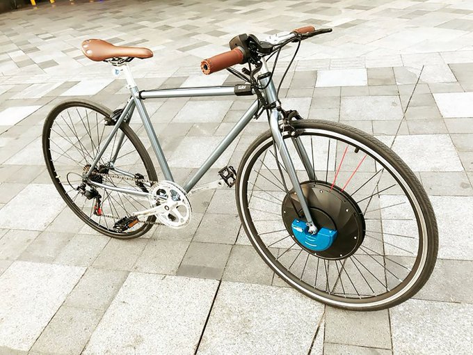 Turn any bike into an e-bike with UrbanX's drop-in wheel