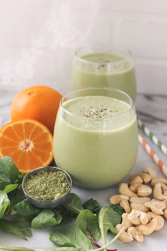 AgeproofLiving: Orange Matcha Smoothie
